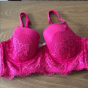 Victoria’s Secret Hot Pink Lace Bra